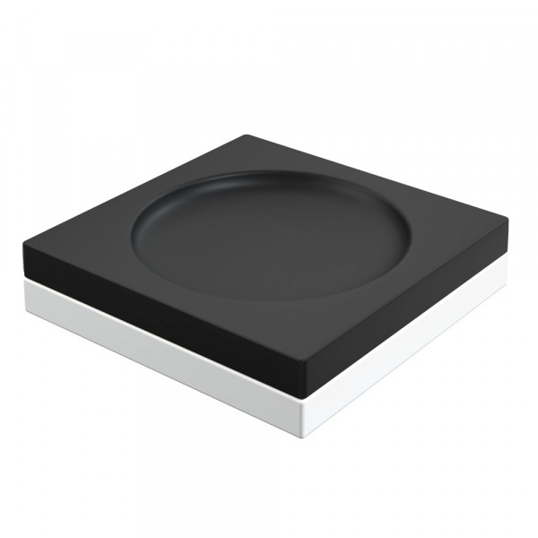 Мыльница квадратная Boheme Qubic Black 10960-B черный