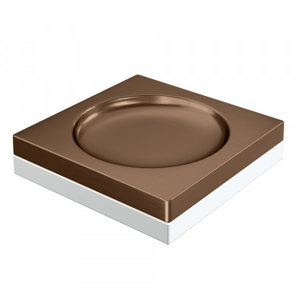 Мыльница квадратная Boheme Qubic Brushed Bronze 10960-BRB брашированная бронза