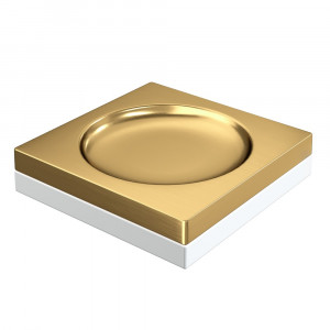 Мыльница квадратная Boheme Qubic Matt Gold 10960-MG золото-матовый