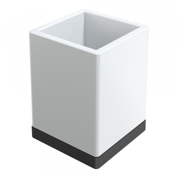 Стакан настольный Boheme Qubic Black 10961-B черный