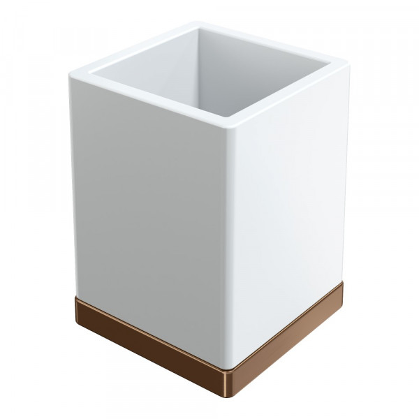 Стакан настольный Boheme Qubic Brushed Bronze 10961-BRB брашированная бронза