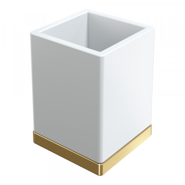 Стакан настольный Boheme Qubic Matt Gold 10961-MG золото-матовый