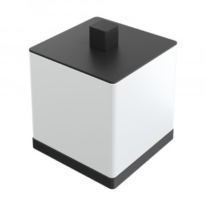 Стакан для ватных дисков Boheme Qubic Black 10964-B черный