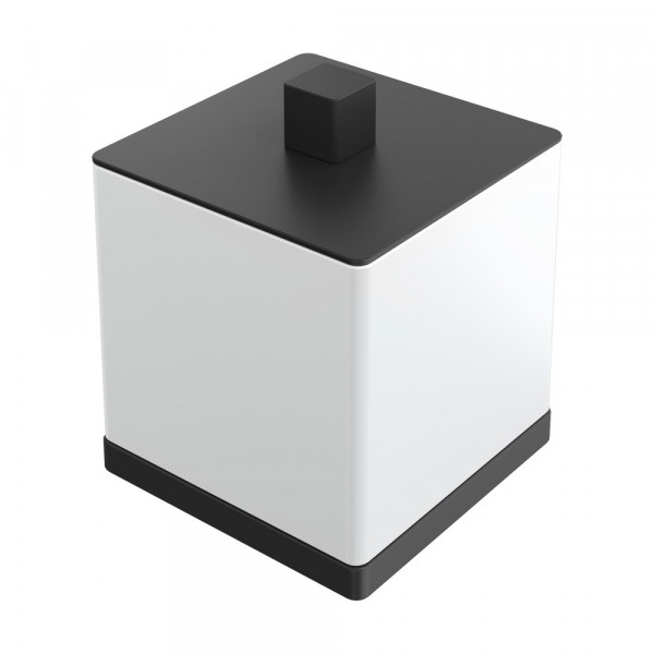 Стакан для ватных дисков Boheme Qubic Black 10964-B черный