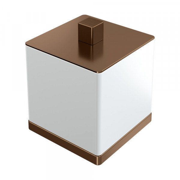 Стакан для ватных дисков Boheme Qubic Brushed Bronze 10964-BRB брашированная бронза