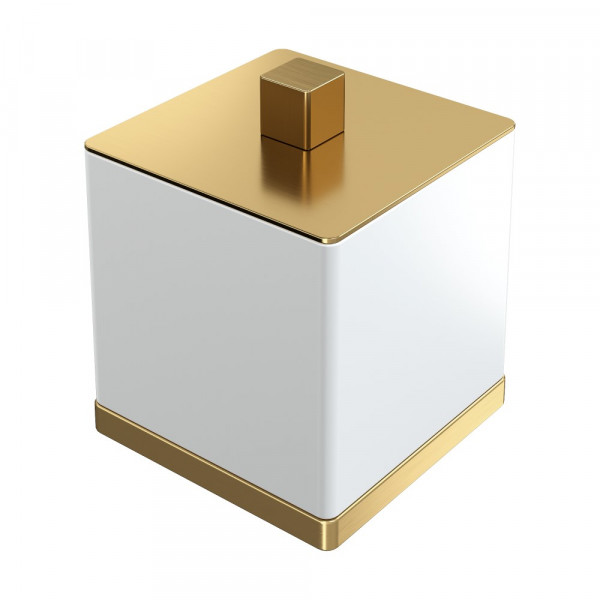 Стакан для ватных дисков Boheme Qubic Matt Gold 10964-MG золото-матовый