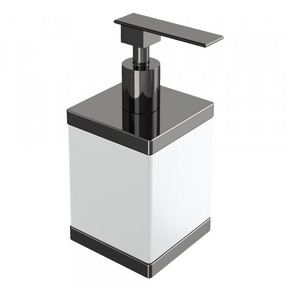 Диспенсер настольный Boheme Qubic Shine Gun Metal 10969-SGM графит глянец