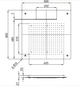Верхний многофункциональный душ RGW SP-74 21140274-01