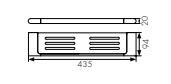 Полка настенная KAISER franco bL (KH-2729)