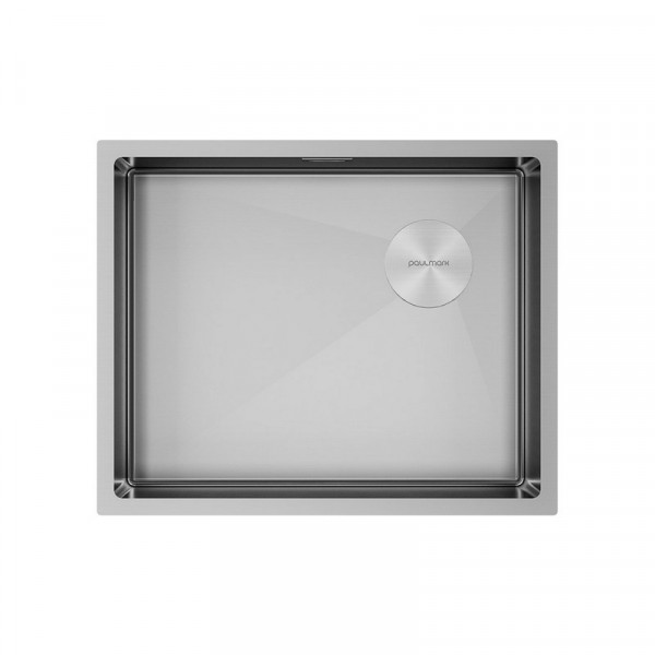 Кухонная мойка Paulmark NEXT-SKEW 54 UNI PM885444-BS брашированная нержавеющая сталь 54х44см