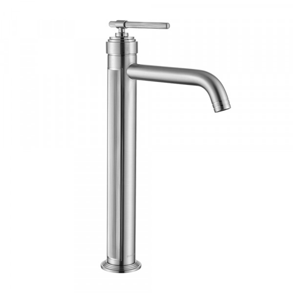 Смеситель для умывальника высокий ETERNA NICKEL BRUSH 172-NB никель