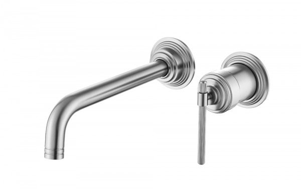 Смеситель для умывальника из стены ETERNA NICKEL BRUSH 175-NB никель