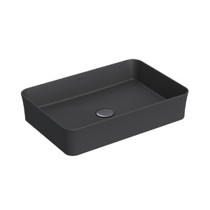 Раковина накладная BERGES Ego SL 55х38 181029 матовый антрацит