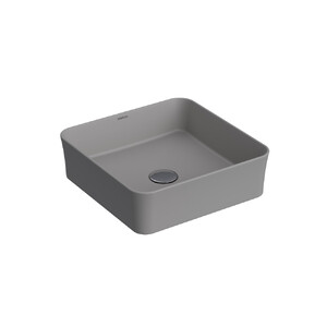 Накладная раковина Berges Ego SL 38х38 см 181060 матовый серый