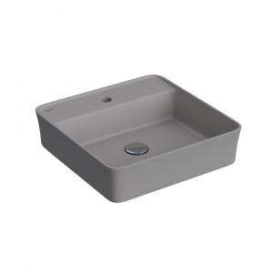 Накладная раковина Berges Ego SL 45х45 см 182064 серый матовый