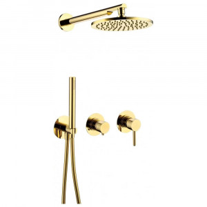 Душевая система встраиваемая без излива Grocenberg GB5090GO золото