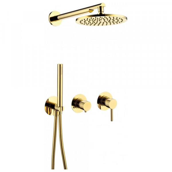 Душевая система встраиваемая без излива Grocenberg GB5090GO золото