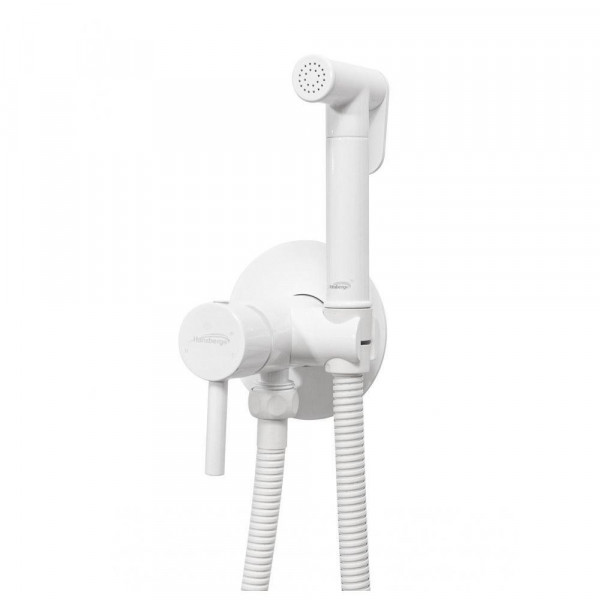 Гигиенический душ со смесителем встраиваемый Hansberge H3099WW белый