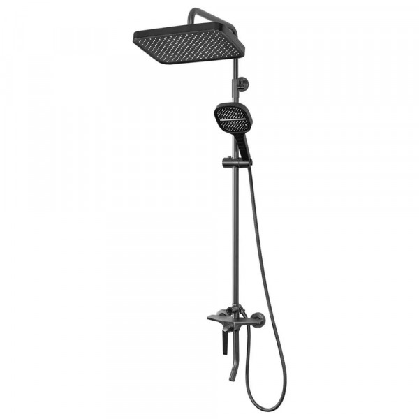 Душевая система Hansberge H5068BG Оружейная сталь