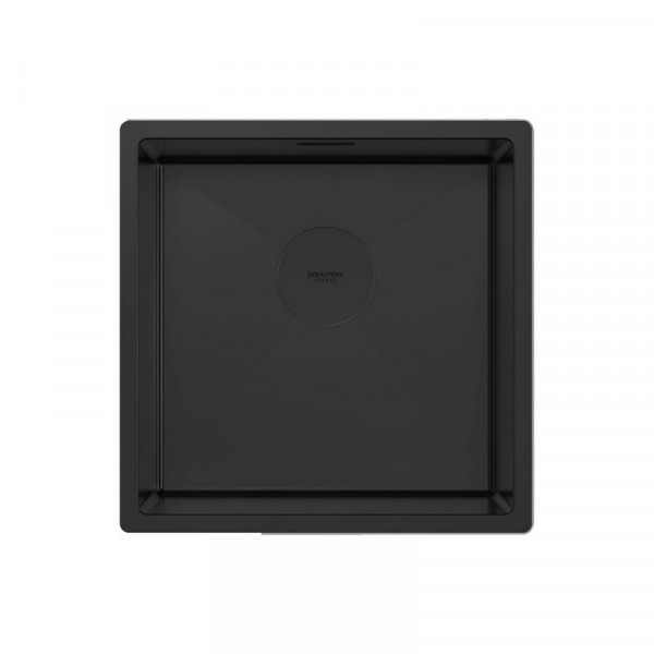 Кухонная мойка Paulmark NEXT 44 UNI PM214444-MBN матовый черный 44х44см