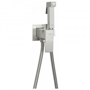 Гигиенический душ со смесителем встраиваемый Hansberge H3077NK никель