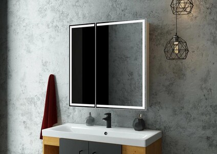 Зеркало-шкаф Continent Allure LED 800х800