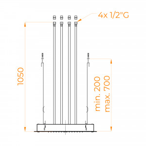 Верхний многофункциональный душ RGW SP-73 21140273-01