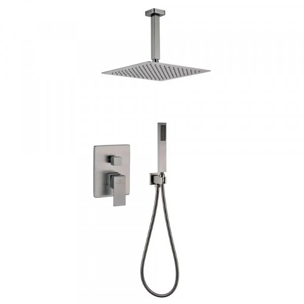 Душевая система встраиваемая без излива Grocenberg GB5089BG-4 графит