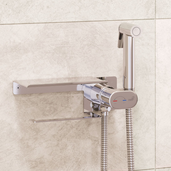 Гигиенический смеситель встроенный c полкой RGW 581408221-01