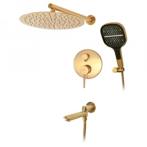 Душевая система встраиваемая Hansberge H6095MG матовое золото