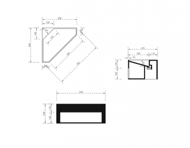 Тумба с раковиной ABBER Stein AS2653 подвесная, угловая, белая матовая
