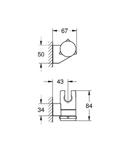 Душевой гарнитур Hansgrohe Croma 100 Multi/Porter'S (27595000)