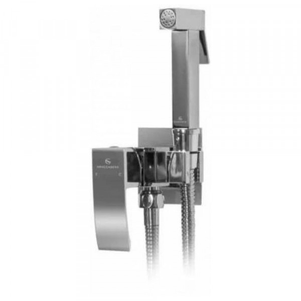 Гигиенический душ со смесителем встраиваемый Grocenberg GB002CR хром