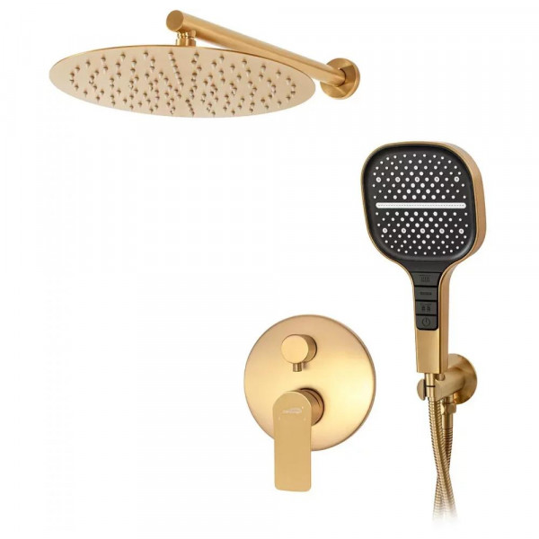 Душевая система встраиваемая без излива Hansberge H6090MG матовое золото