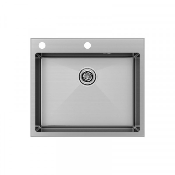Кухонная мойка Paulmark KRONER-EDGE 59 PM775951-BS брашированная нержавеющая сталь 59х51см