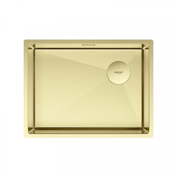 Кухонная мойка Paulmark NEXT-SKEW 58 UNI PM885844-LG светлое золото 58х44 см