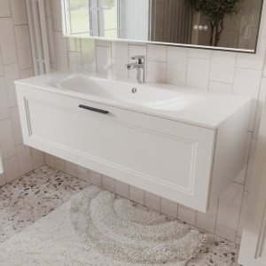 Тумба с раковиной подвесная 120см Terminus Classik CLA101201900301O белый