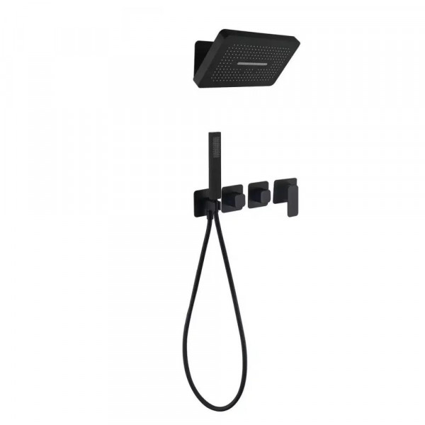 Душевая система встраиваемая без излива Grocenberg GB5030BL черный
