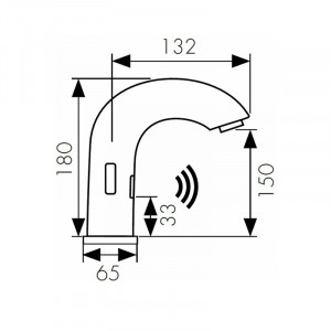 Смеситель для раковины KAISER Sensor 38421