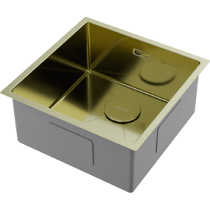 Кухонная мойка Omoikiri Taki 44-U/IF-LG светлое золото 44х44