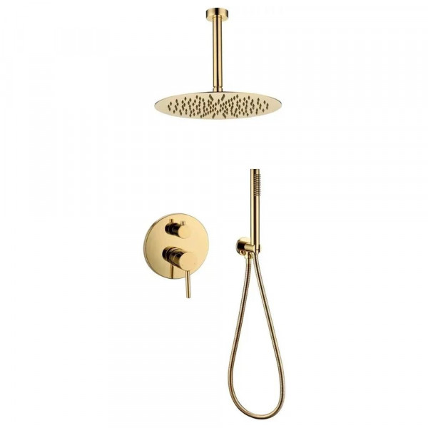 Душевая система встраиваемая без излива Grocenberg GB5099GO-4 золото