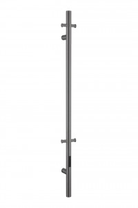 Полотенцесушитель электрический Boheme Uno GUN METAL 110x122x1500 мм (726-GM)