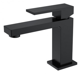 Cмеситель для умывальника Boheme Qubic Matt Black 471-B черный