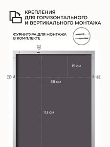 Зеркало в алюминиевой раме Emze Line 115х60 см Серебро LINE.115.60.ARG