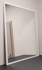 Зеркало прямоугольное в белой алюминиевой раме Emze Line 80х90 см LINE.80.90.BEL