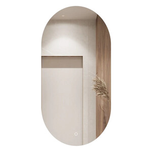 Зеркало овальное с подсветкой Emze Led Oval 50х100 см LED.50.100.4K