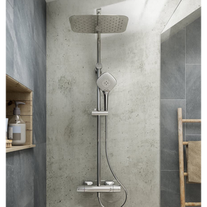 Душевая система Ideal Standart IDEALRAIN CUBE EVO с термостатическим смесителем для душа (A6985AA)