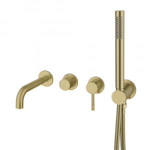 Смеситель для ванны скрытого монтажа Boheme Uno Matt Gold 464-3-MG