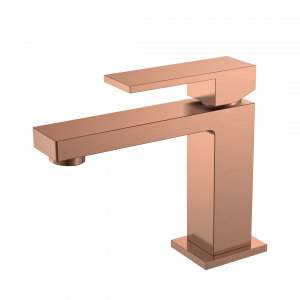 Cмеситель для умывальника Boheme Qubic Copper Brushed 471-CB брашированная медь