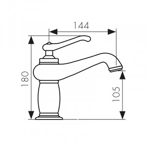 Смеситель для раковины KAISER Logo 47711